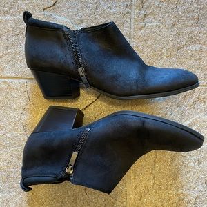 Franco Sarto Black ‘Granite’ Ankle Bootie Size 9.5